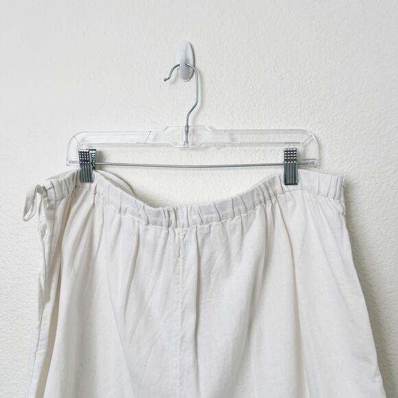 [Old Navy] White Linen Blend High Rise Front Wrap Mini Skort NWT Sz XL Tall XLT - Picture 5 of 11